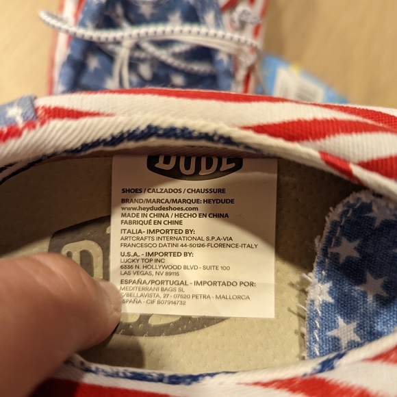 Patriotic Kids Shoes with Stars and Stripes - Picture 11 of 11